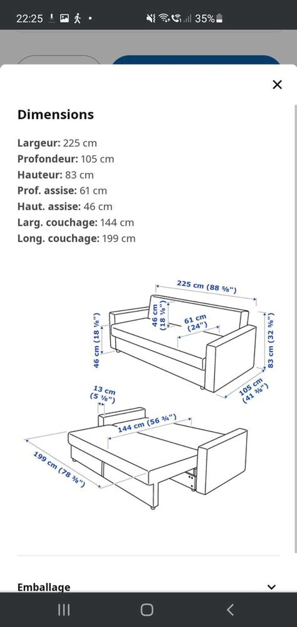 Canap&eacute; beige Meubles