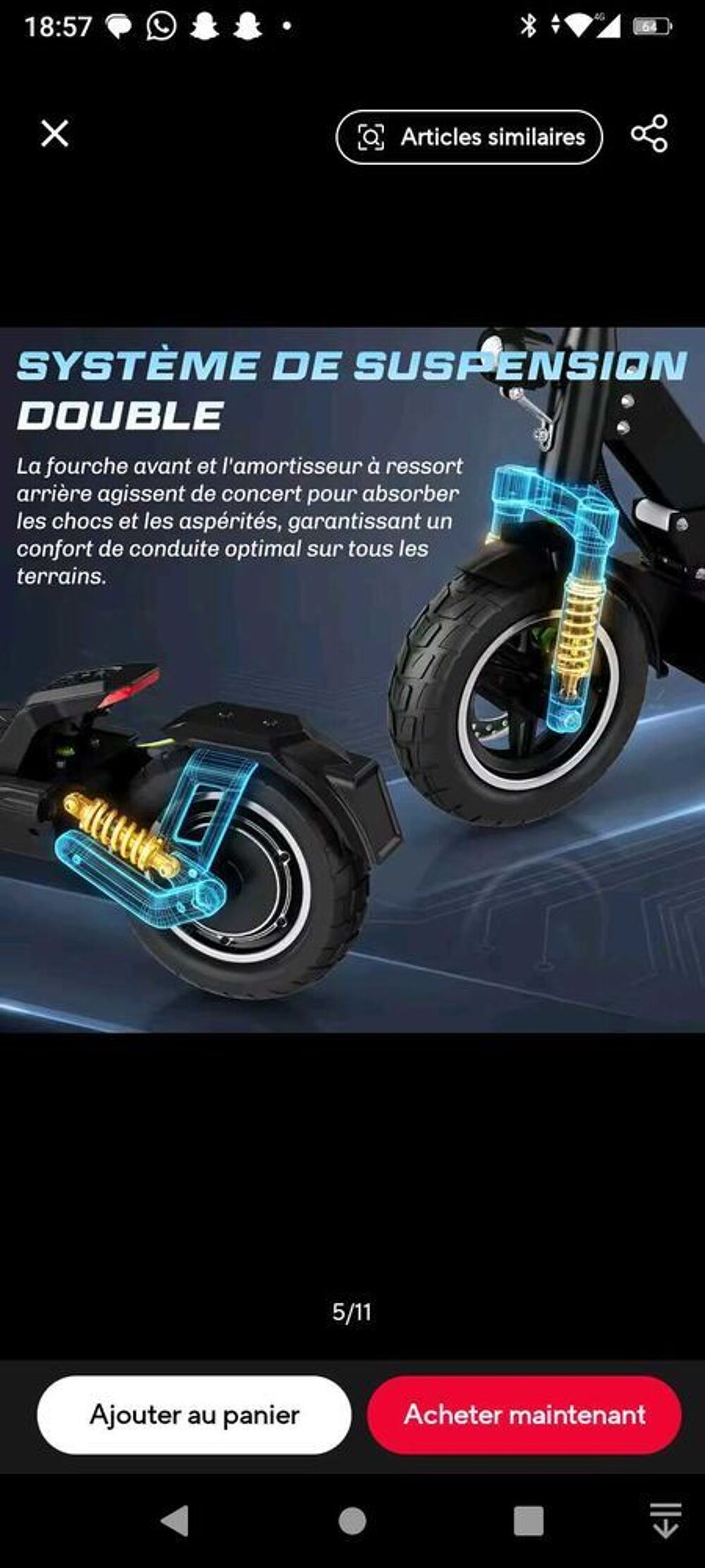 trottinette &eacute;lectrique Vélos