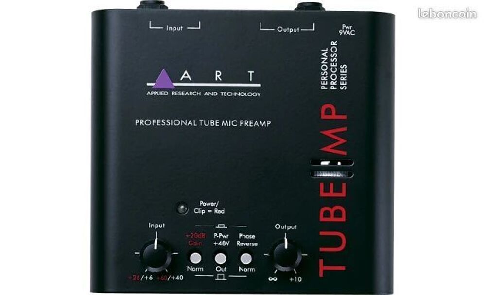 pr&eacute;ampli &agrave; lampe ART Tube MP Instruments de musique
