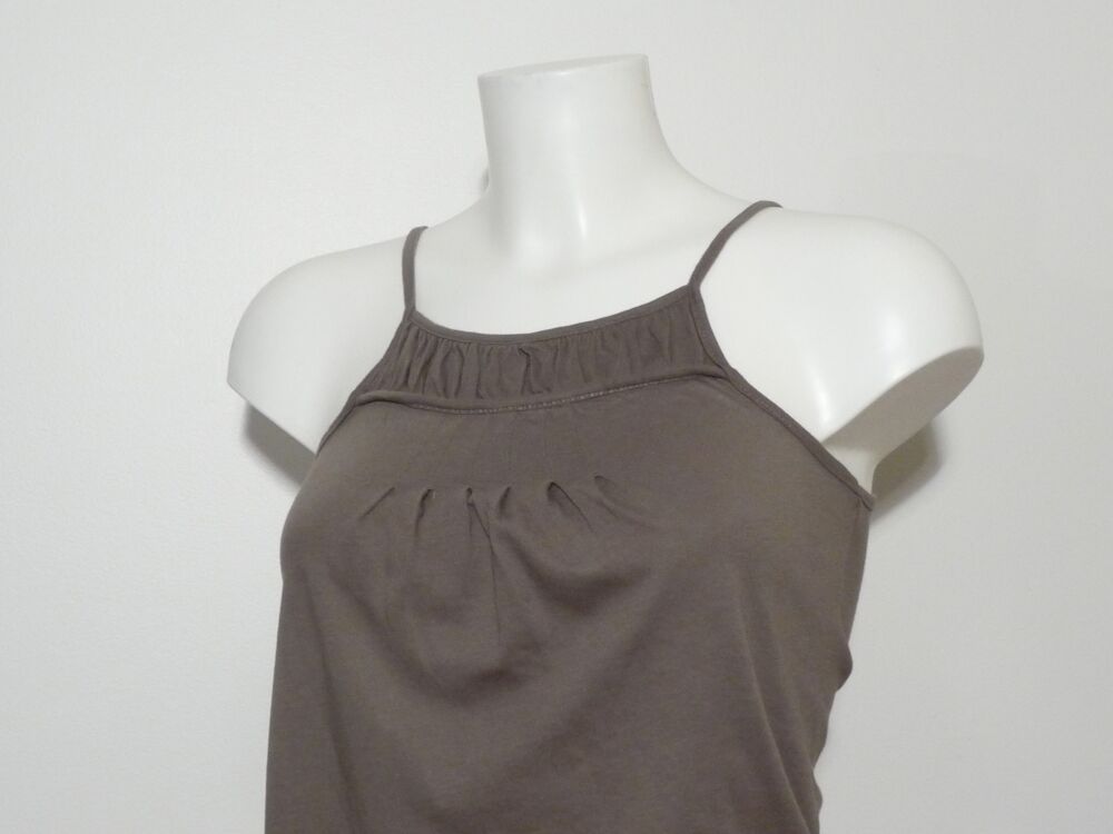 Top/ Tee Shirt 100% Coton Marron- Taille S- Naf Naf Vêtements