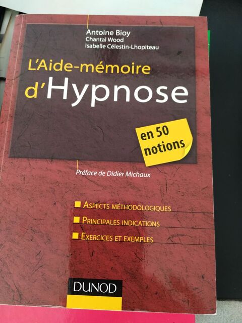 L'Aide - mémoire d'HYPNOSE  Edition DUNOD 20 Marseille 9 (13)