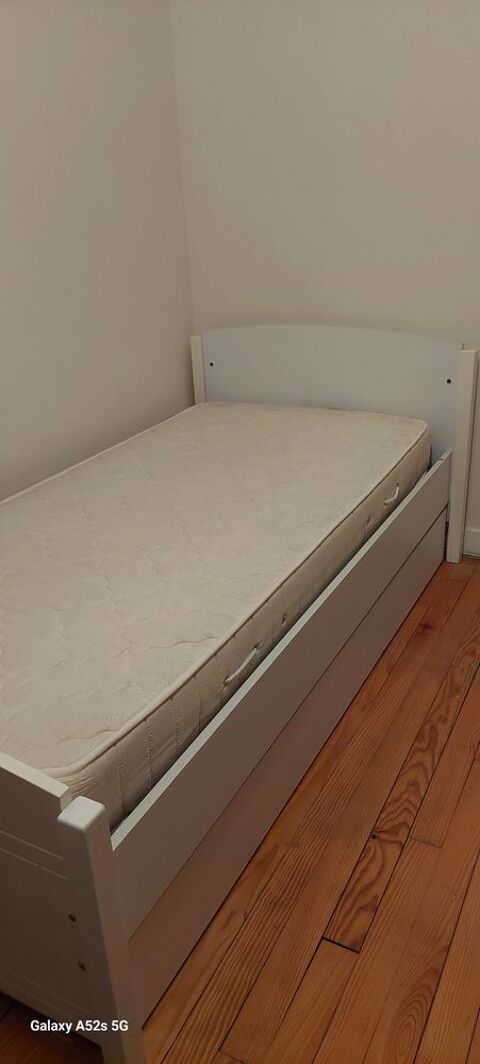Lit blanc enfant 90x190 50 Bourgoin-Jallieu (38)