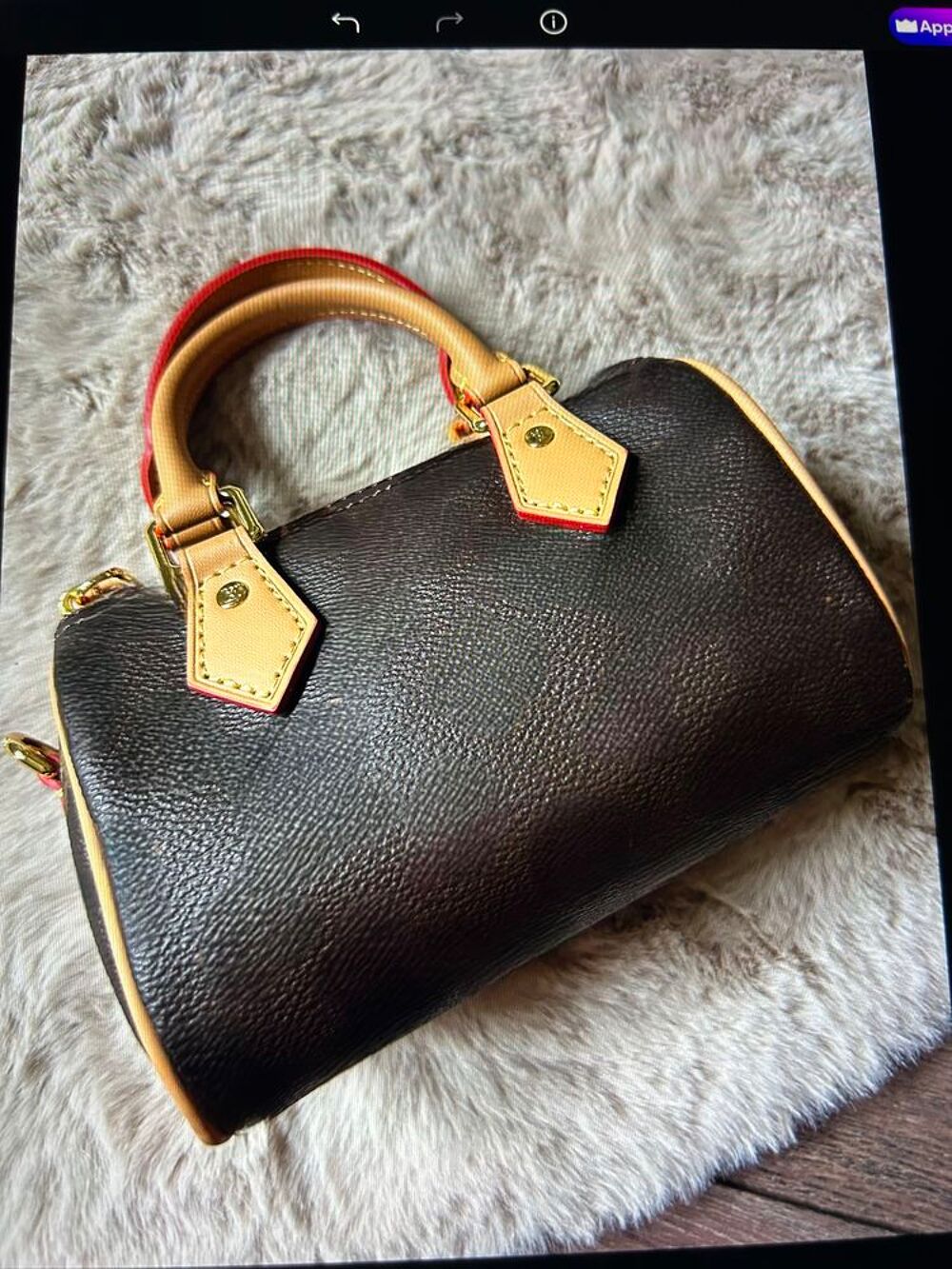 Sac &agrave; main avec logos Maroquinerie