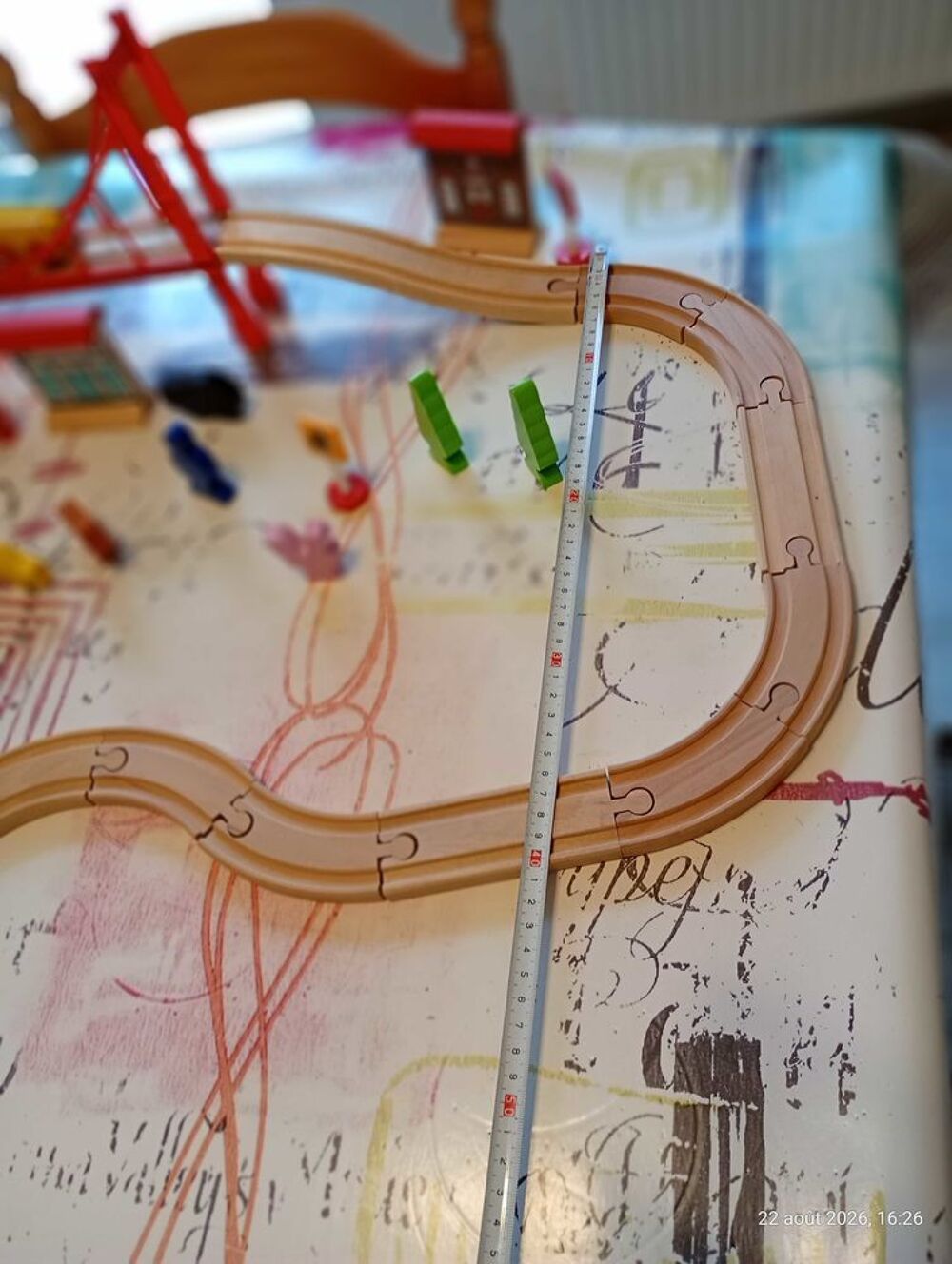 circuit de train en bois carousel Jeux / jouets