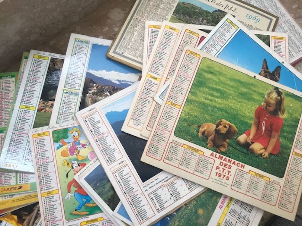 Almanach Calendrier Ancien PTT 