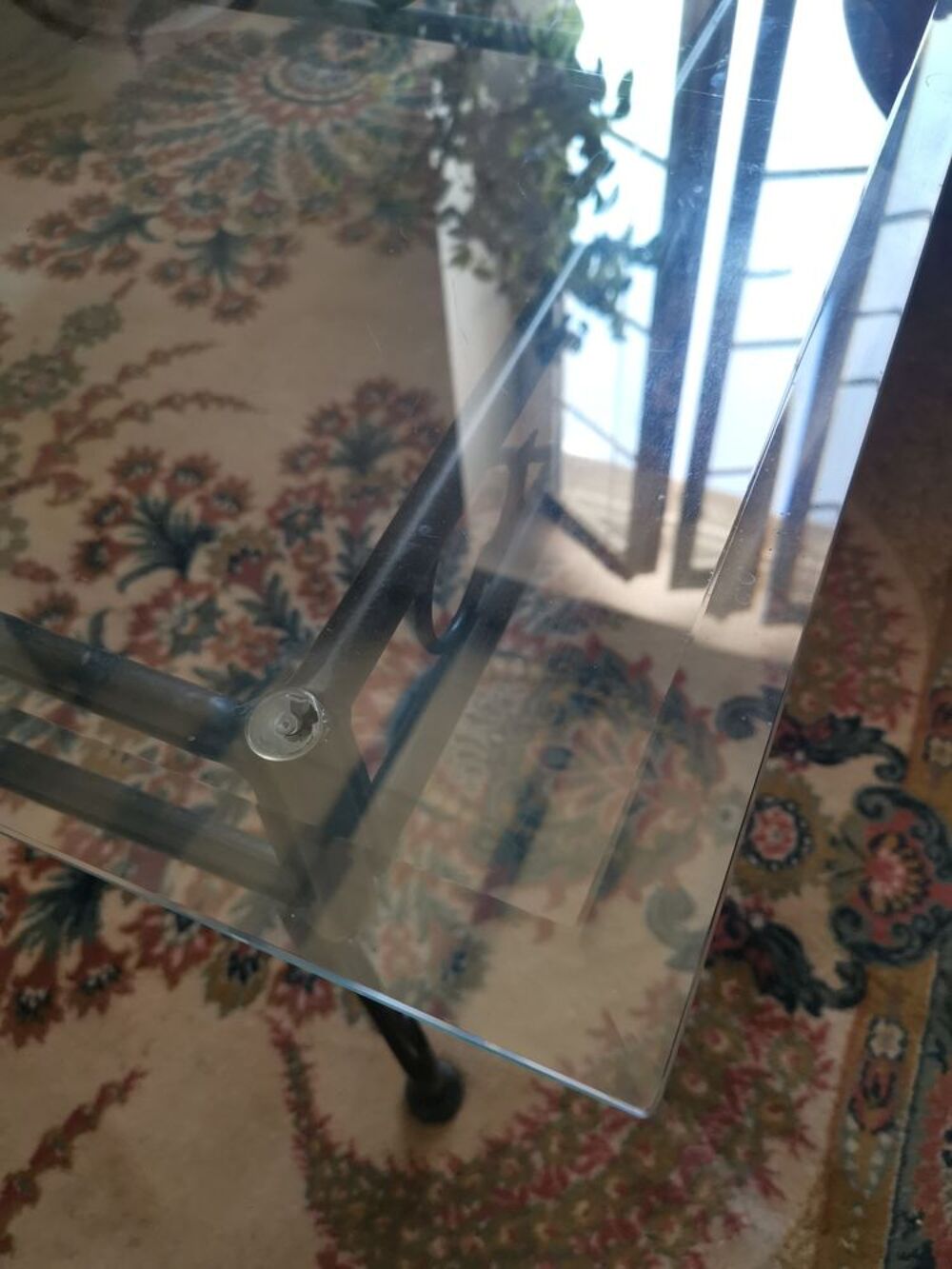 Table basse en fer forg&eacute; Meubles