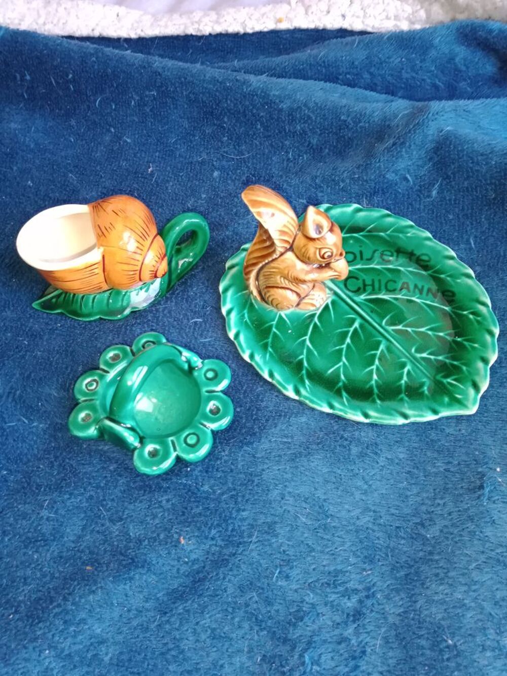3 petit plat en c&eacute;ramique Décoration