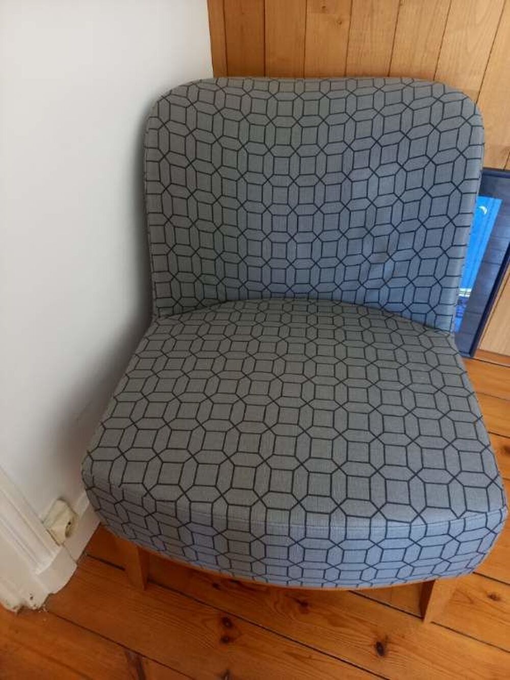 2 fauteuils gris tissu Meubles