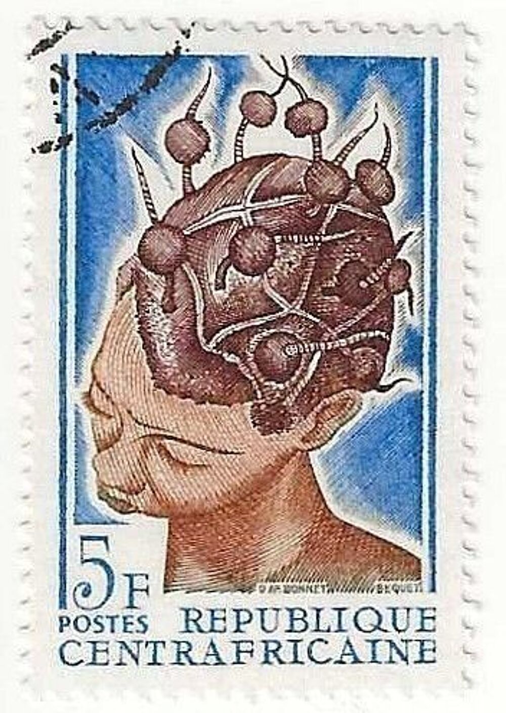 13 Timbres de la R&eacute;publique Centrafricaine 