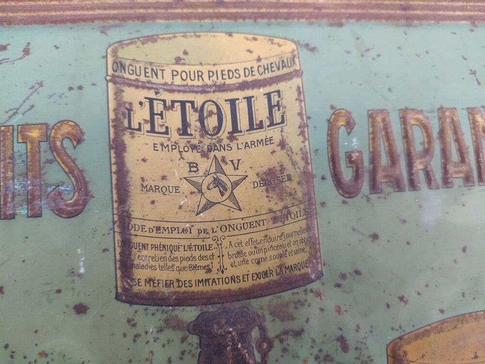Plaque T&ocirc;le Publicitaire Graisse &Eacute;toile, &Eacute;gyptienne, Mika 