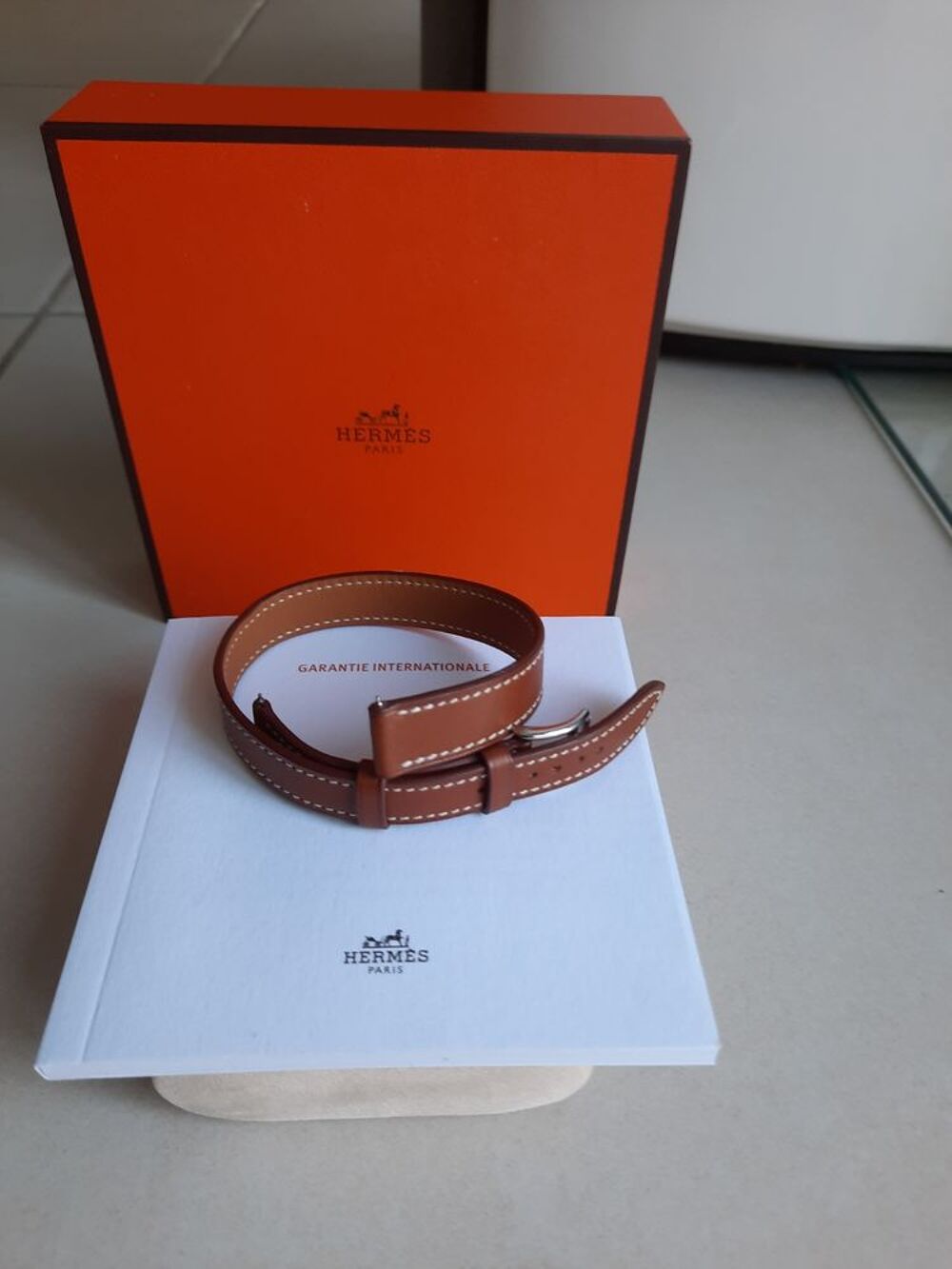 Bracelet cuir HERMES CAPE COD 11 mm NEUF Bijoux et montres