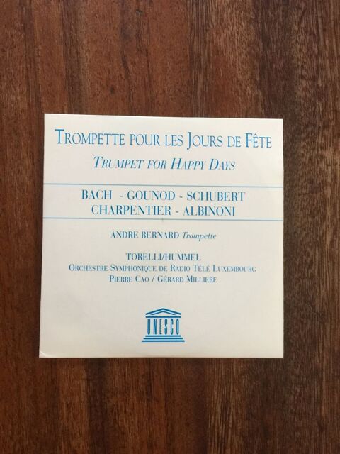CD Trompette pour les jours de f�te - Unesco 3 Saleilles (66)