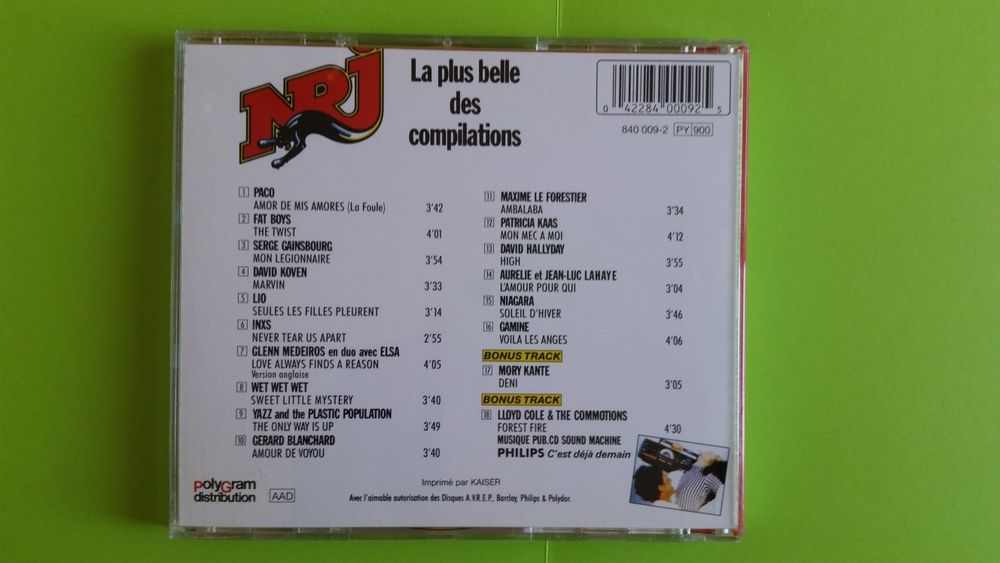 LA PLUS BELLE DES COMPILATION CD et vinyles