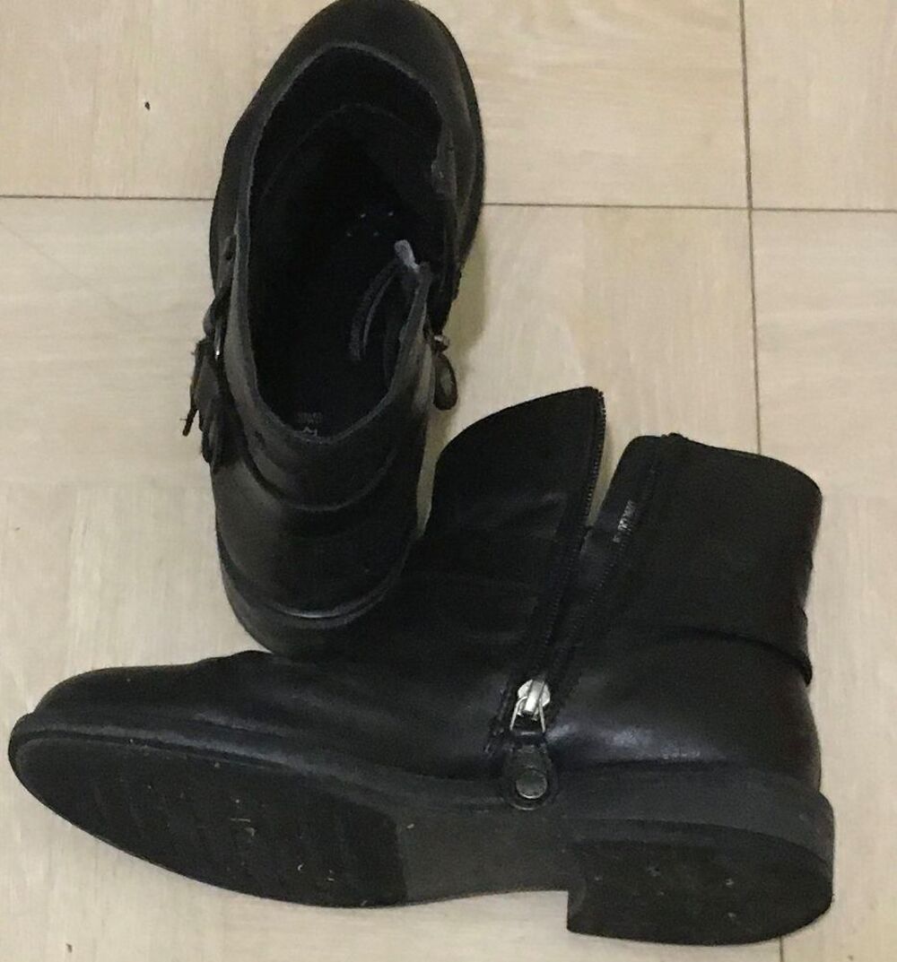 Bottines Geox Noir lacet et fermeture &eacute;clair neuves Chaussures