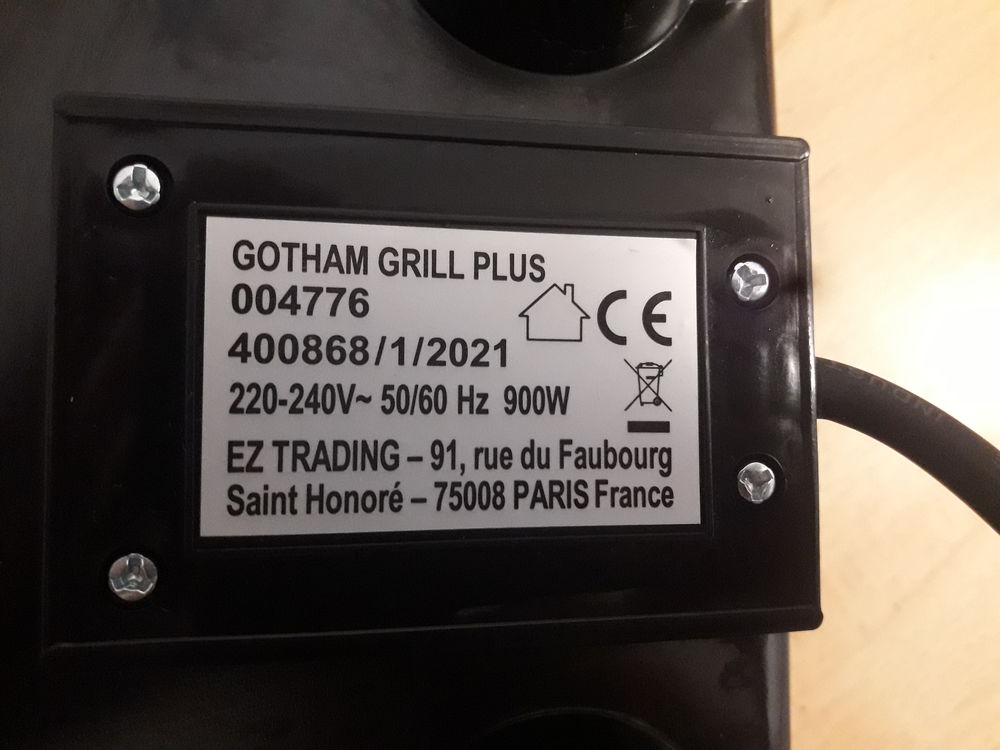 Appareil &agrave; paninis Electroménager