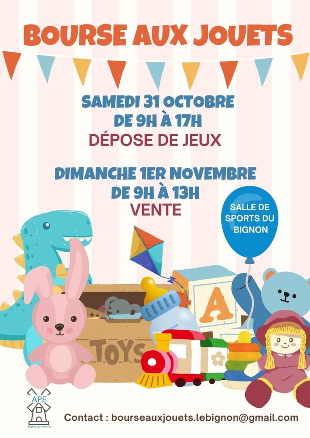 Bourse aux jouets au Bignon Bourse d'objets