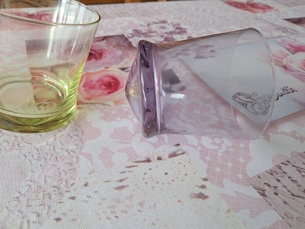 Lot Verres incurv&eacute; color&eacute;s originaux jeux maison cuisine vai Cuisine
