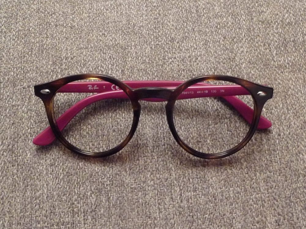 Monture/ Lunette de Vue Rond Pantos Marron et Rose- Ray Ban Bijoux et montres