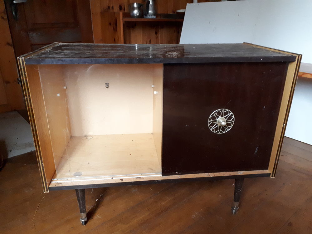 Meuble bar pivotant vintage ann&eacute;e 60 Meubles