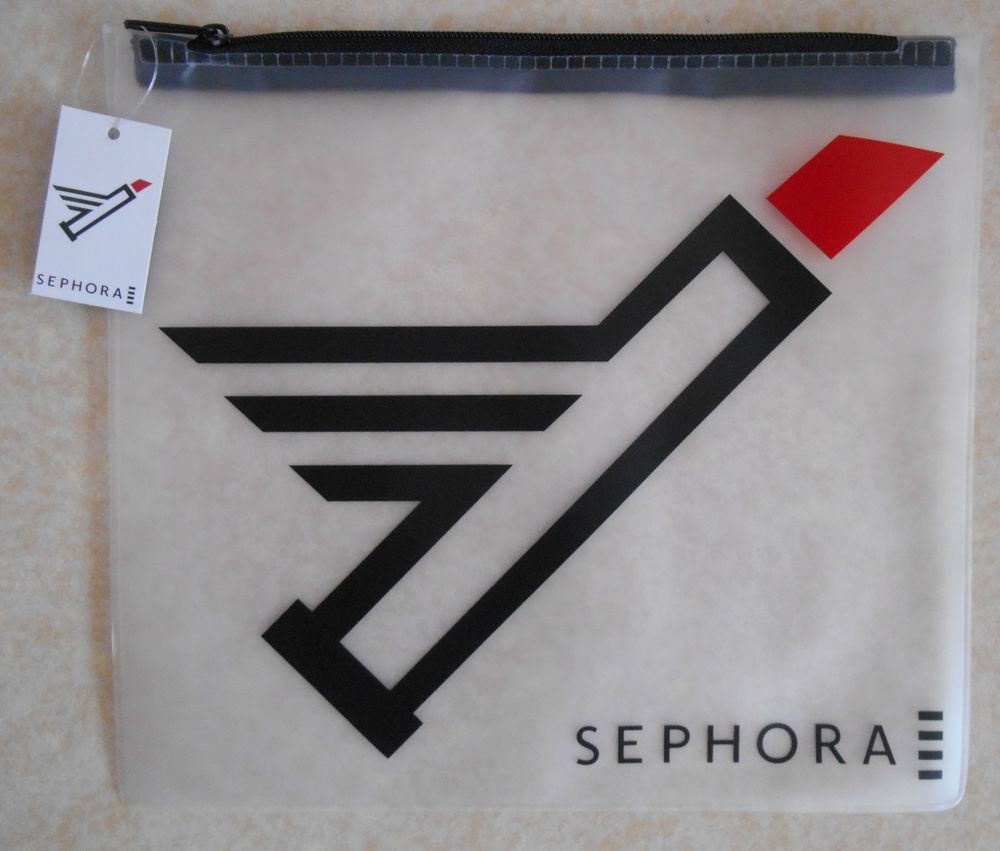 Pochette transparente Sephora dim : Haut.19cmXLarg.21cm 