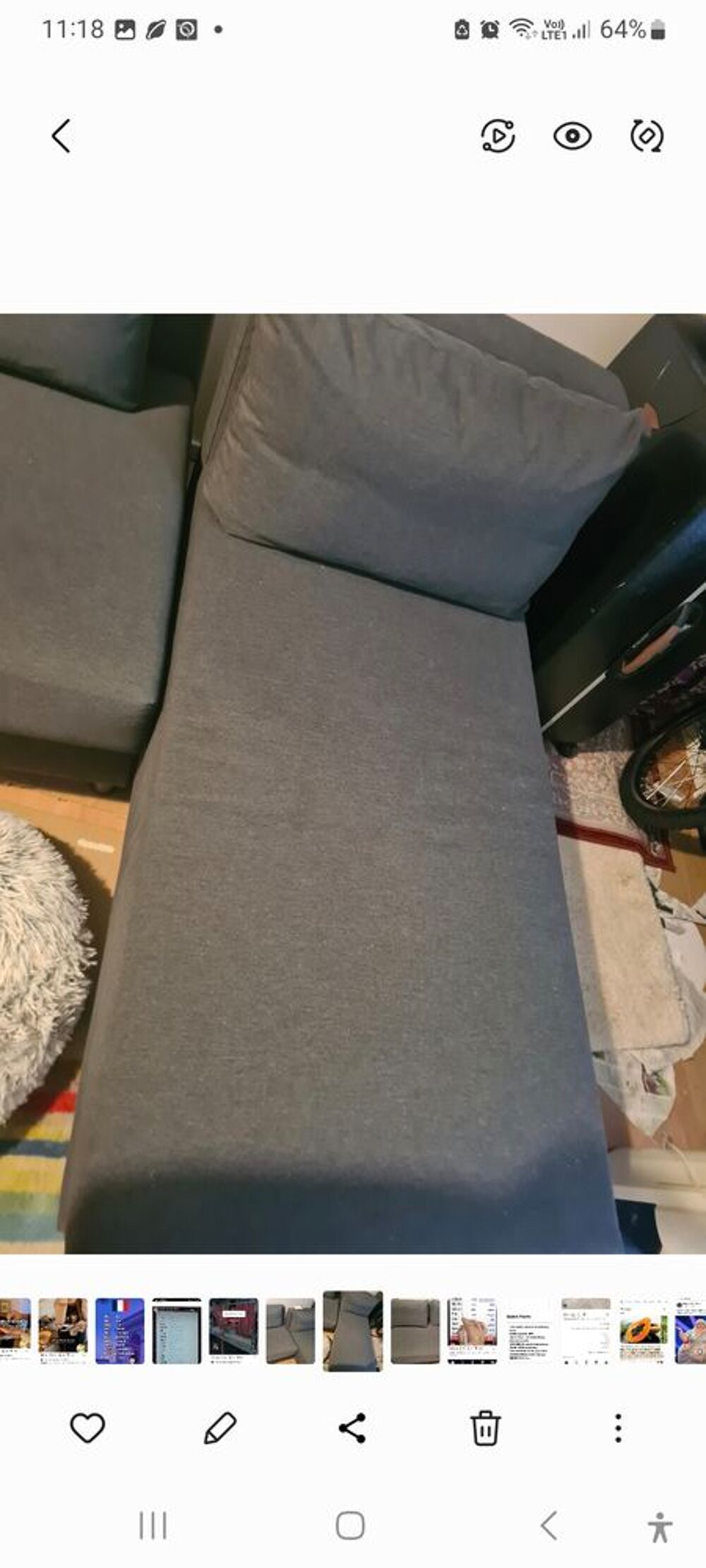 Canape lit neuf 2 personnes et 1 person separe Meubles