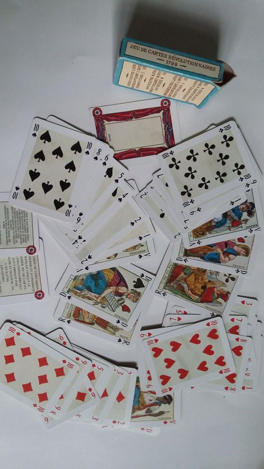 Jeu de cartes Dusserre : prise de la Bastille 