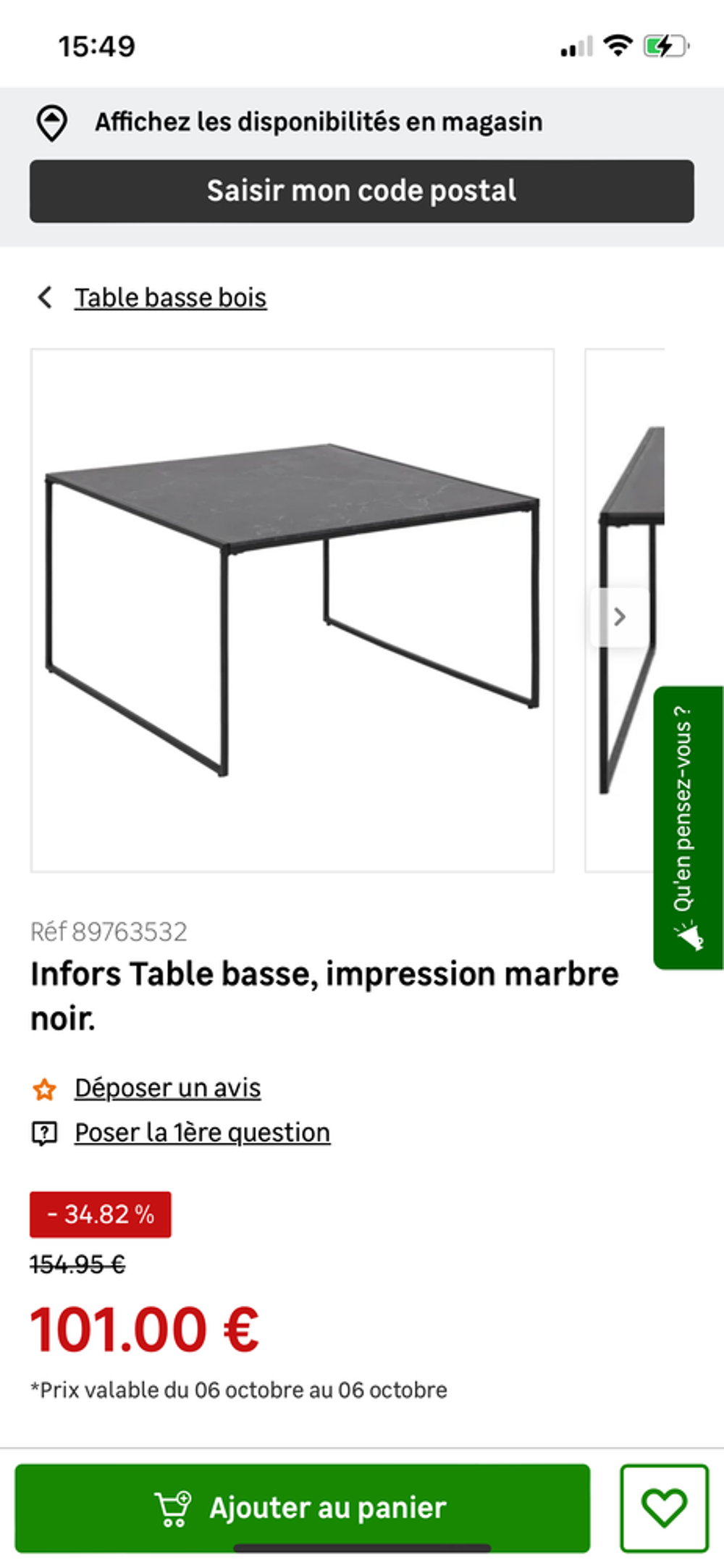 Tables basses Meubles