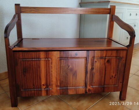 Banc coffre marron  120 Lanouaille (24)