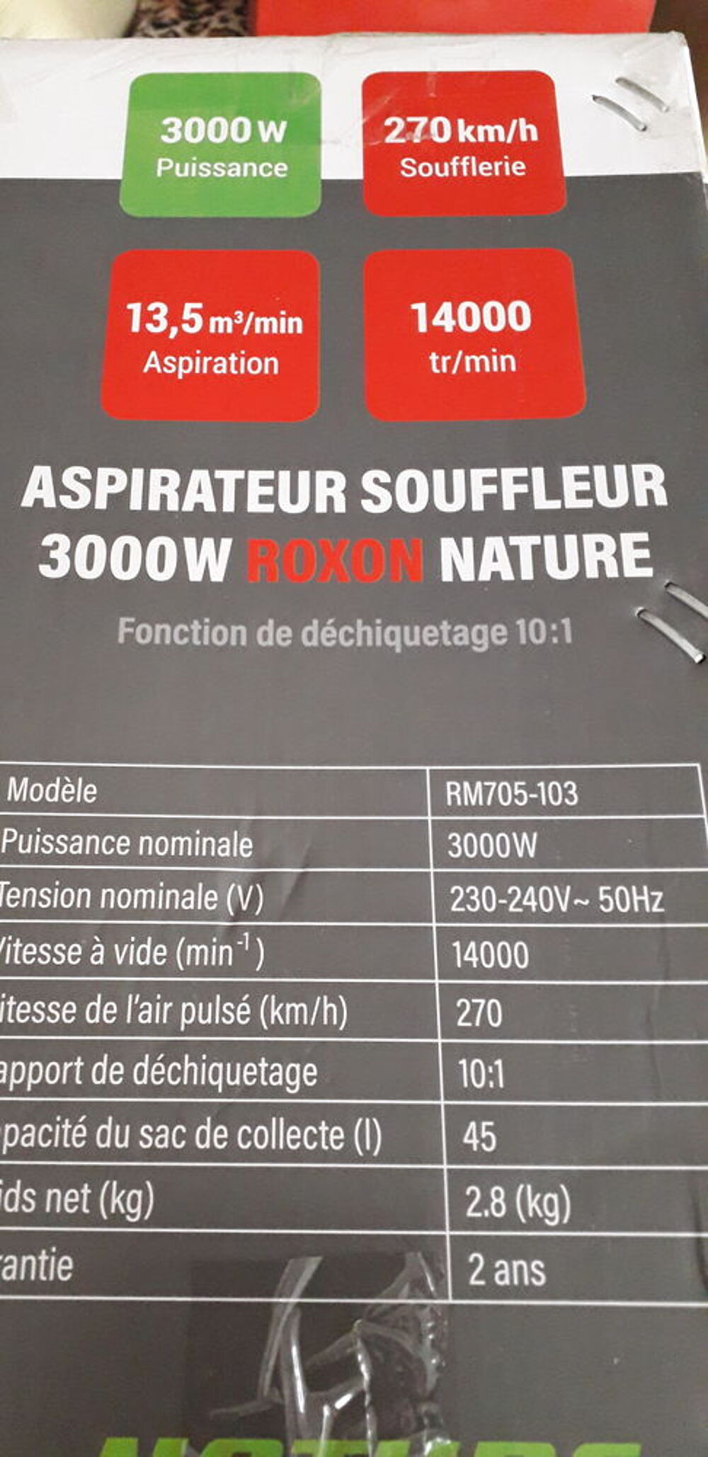 Aspirateur souffleur de jardin Jardin