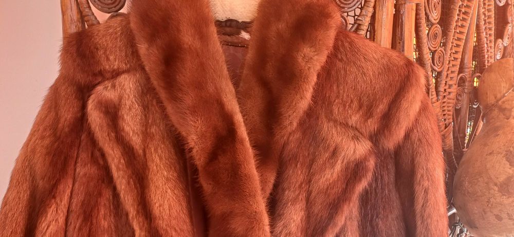 Manteau de vison et son echarpe Vêtements