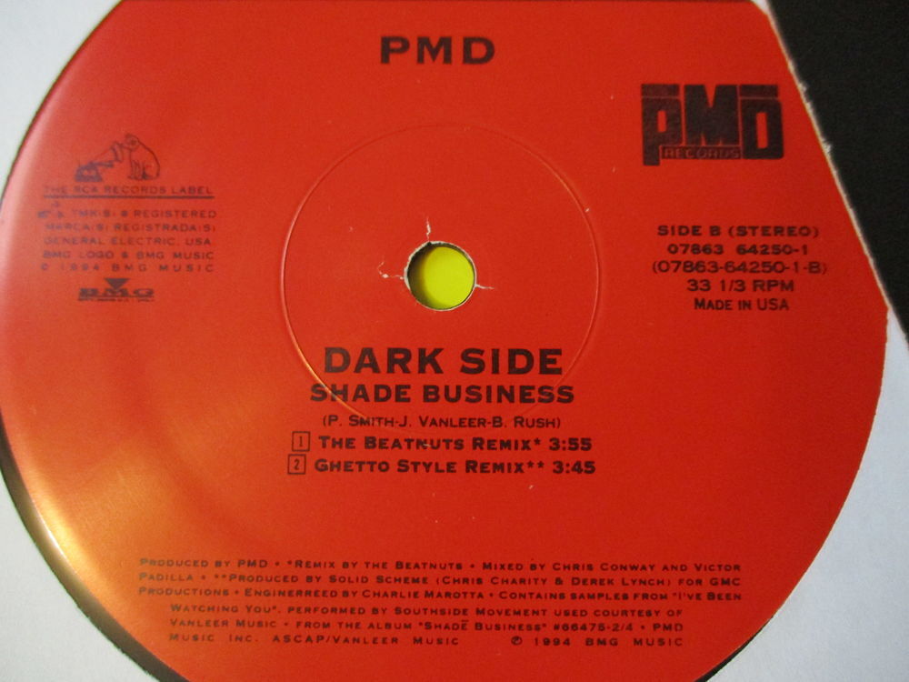 PMD SHADE BUSINESS MAXI 45 TOURS 1994 US RAP CD et vinyles