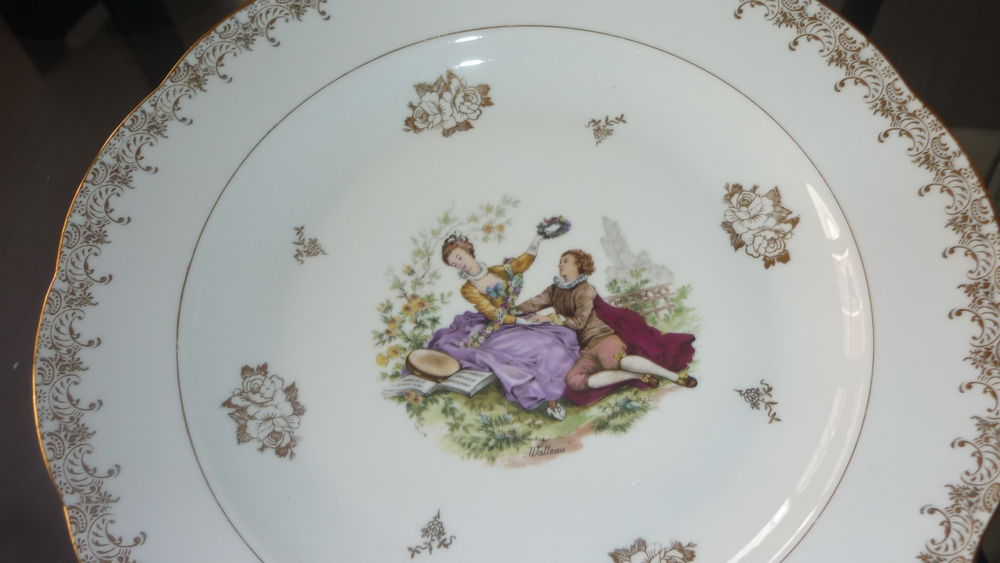 Plat J.V Authentique d&eacute;cor Watteau Cuisine