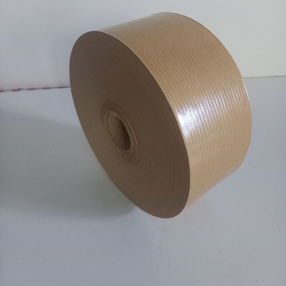 Rouleau de 200 m&egrave;tres de papier kraft brun gomm&eacute; pour carton Bricolage