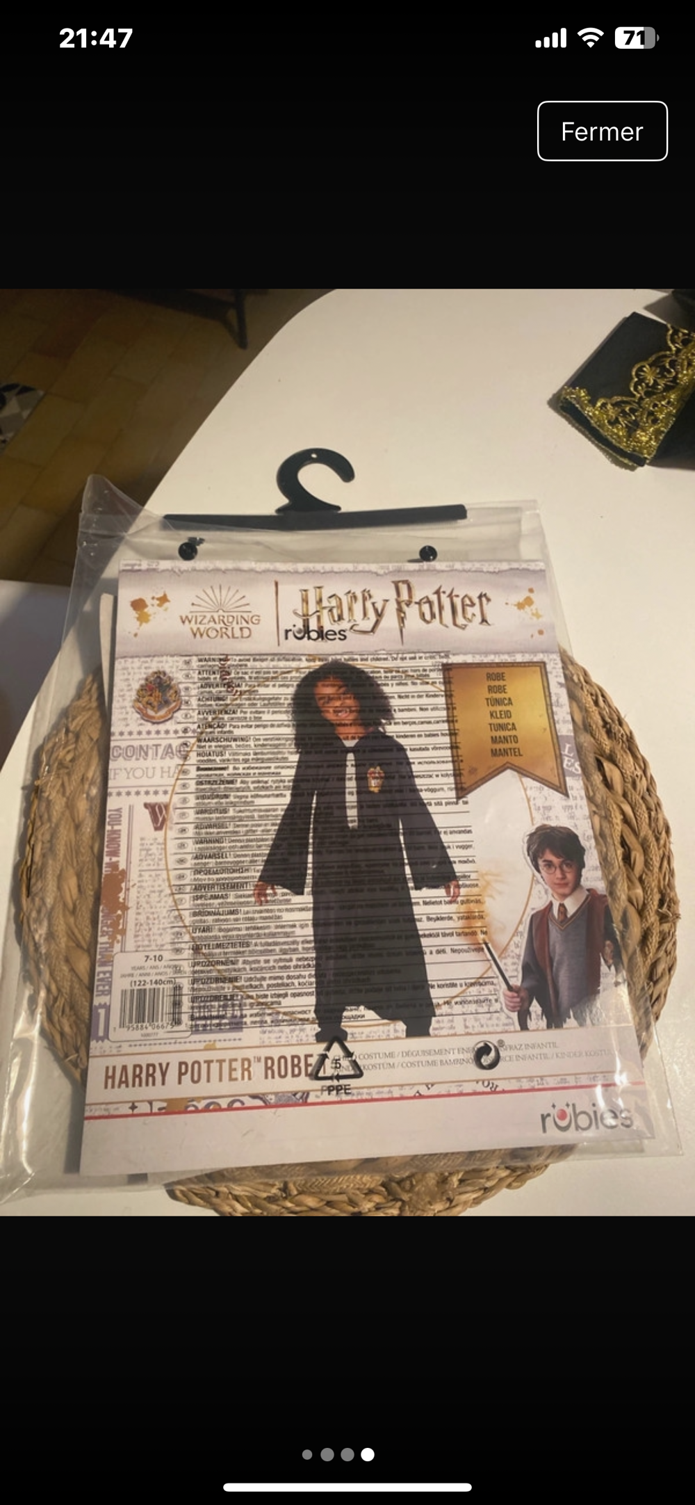 D&eacute;guisement Harry potter+cape Harry potter Vêtements enfants