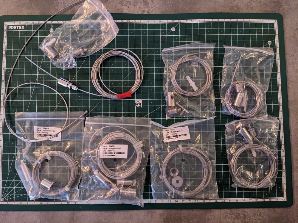 7 x c&acirc;ble de 2 m&egrave;tres et plus COULISTOP suspension lampe lu Bricolage