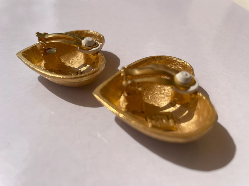BO Boucle d'oreille COEUR dor&eacute; Sonia RYKIEL Bijoux et montres
