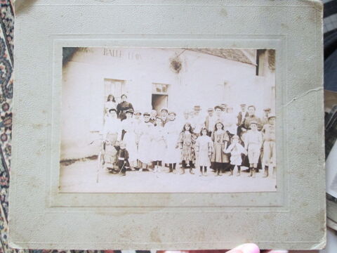 Photo ancienne noir et blanc groupe (adultes, enfants) 5 Herblay (95)