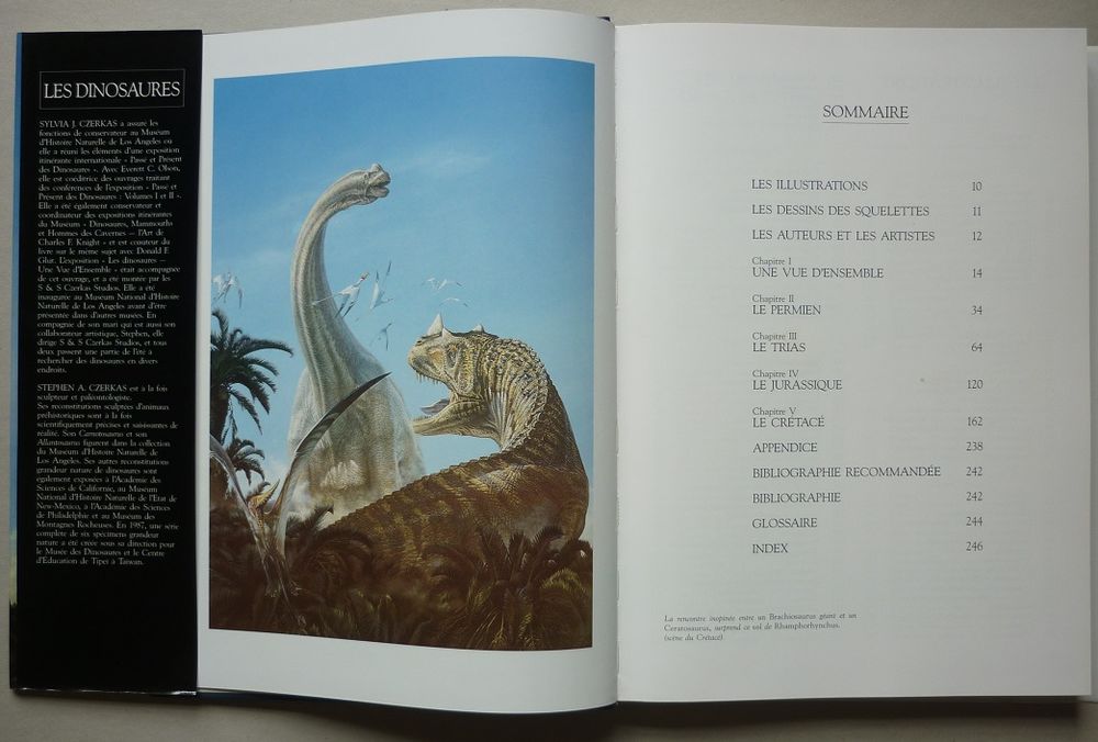 LES DINOSAURES Sylvia et Stephen Czerkas &Eacute;dit. ATLAS 1990) Livres et BD