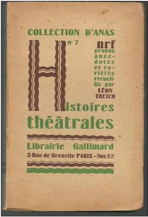Collection d'ANAS n° 7 histoires théâtrales  - 1925 5 Montauban (82)