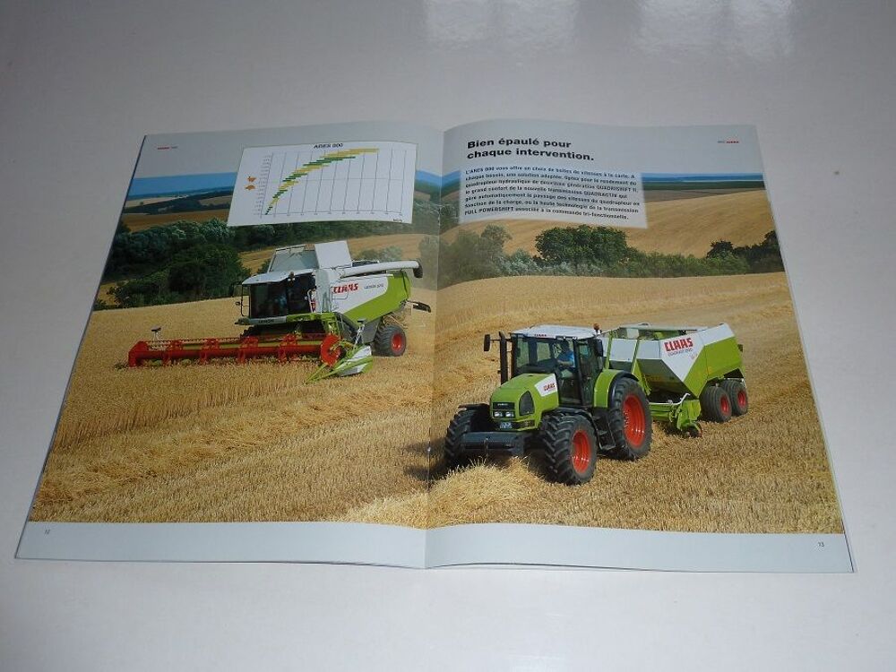 Prospectus d&eacute;pliant tracteur CLAAS 816. 826. 836 