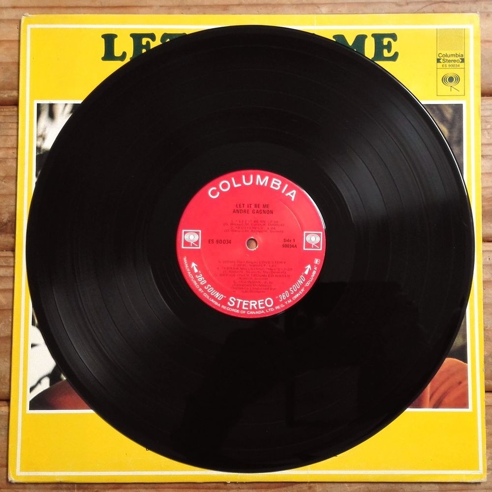 ANDRE GAGNON -33t-LET IT BE ME-COLUMBIA ES-90034 Canada 1971 CD et vinyles