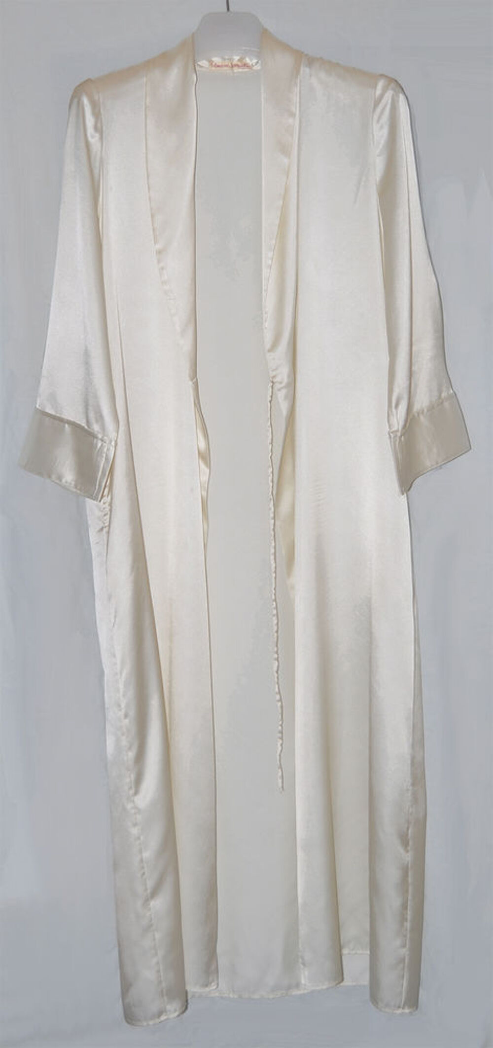 Robe de chambre/d&eacute;shabill&eacute; kimono femme en satin beige taill Vêtements