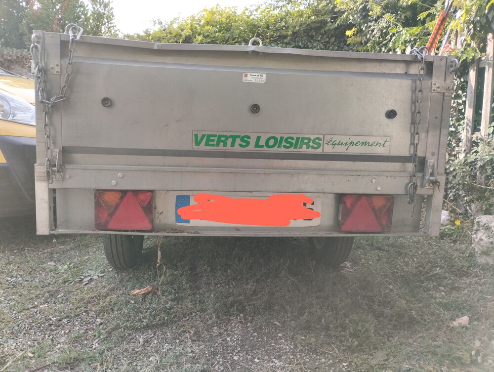 remorque vert loisir 750kg Jardin
