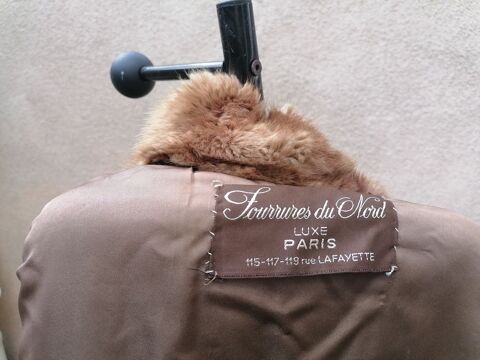Manteau vison sauvage rare FOURRURES DU NORD (PARIS) 500 Les Pavillons-sous-Bois (93)