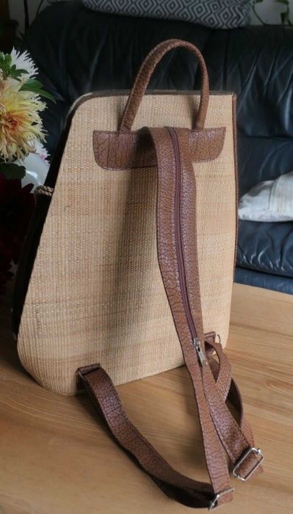 Sac femme motif africain, &agrave; porter dans le dos Maroquinerie