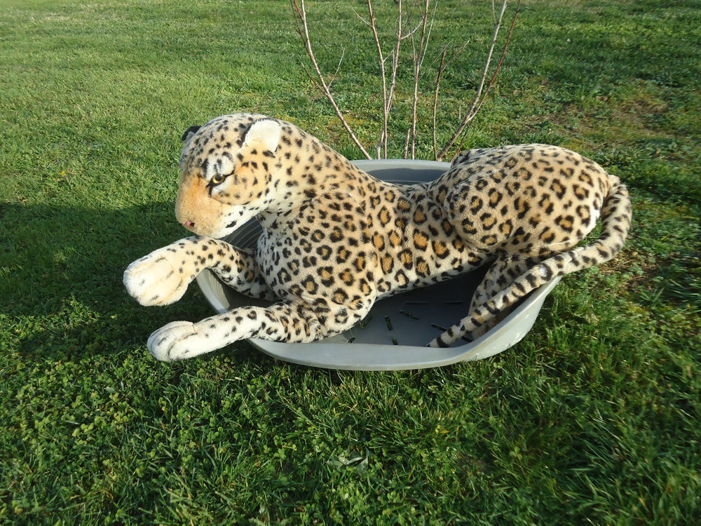 Valeur 80/120€ Magnifique peluche g&eacute;ante l&eacute;opard CE FRANCE Jeux / jouets