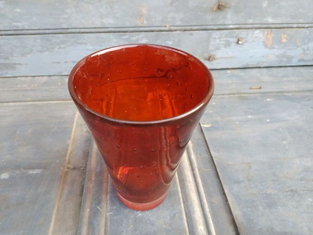 Vase Verre &agrave; Bulles Vintage Murano Fratelli Toso Glass Décoration