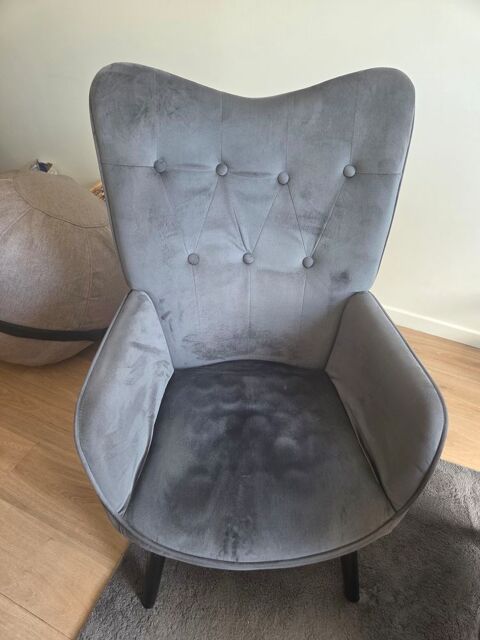 3 jolies fauteuils gris 60 Lherm (31)