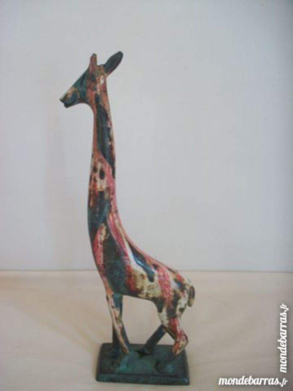 statuette girafe laiton vintage d&eacute;coration Dcoration