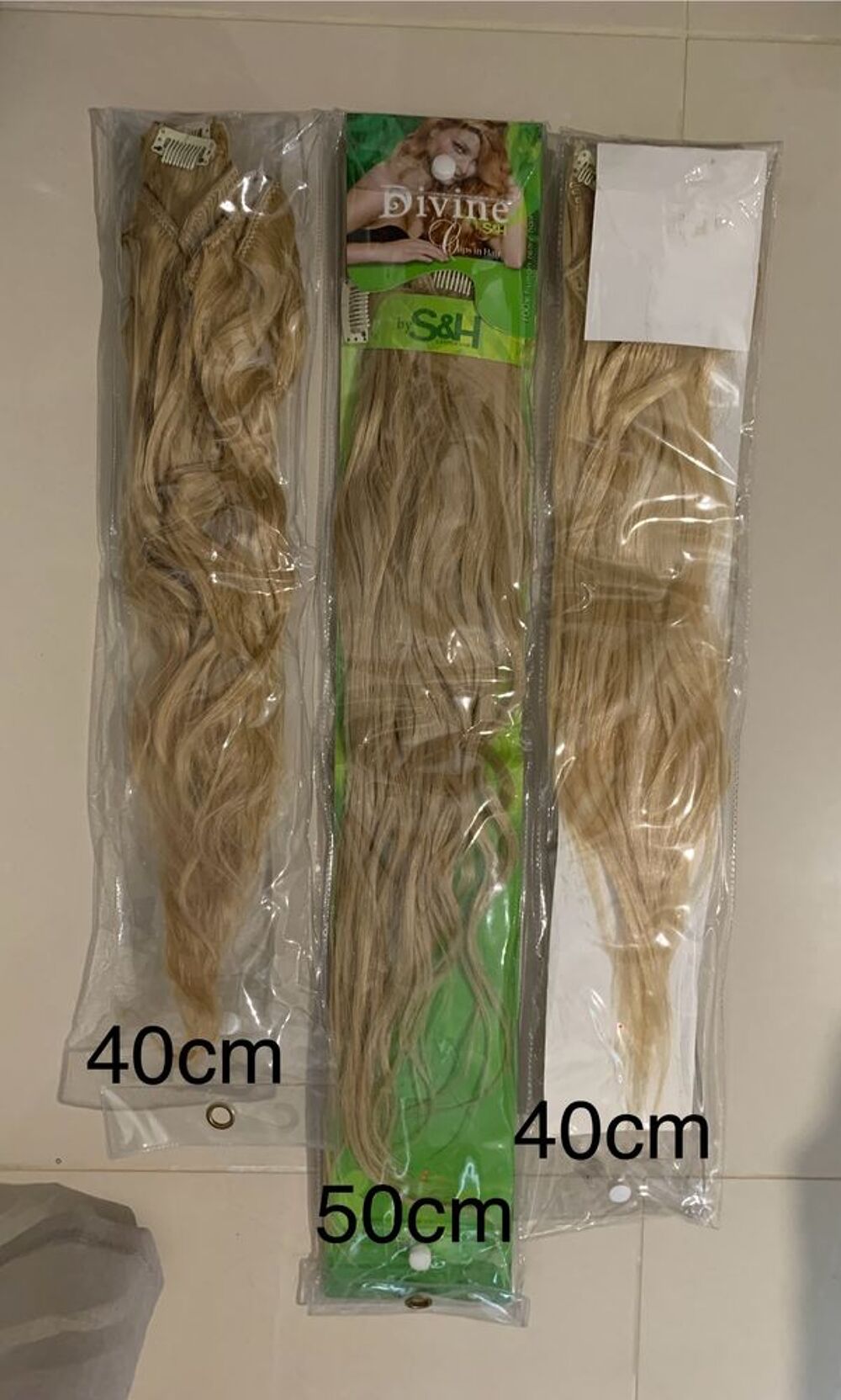 Extensions de cheveux &agrave; clips Vêtements